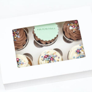 VEGAN CONGRATULATIONS CUPCAKE BOX
