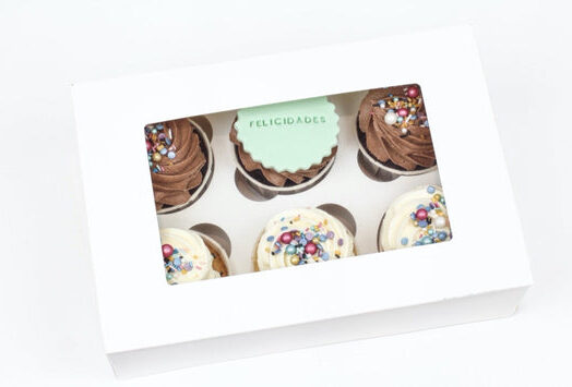 VEGAN CONGRATULATIONS CUPCAKE BOX